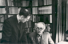 Friedebert Tuglas ja Evald Okas, okt 1965