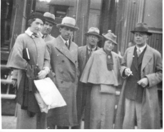 Haapamäel: par: F. Tuglas, ?, r Räägo, J. Semper, r Kleis, A. Semper, 7. juuli 1935?