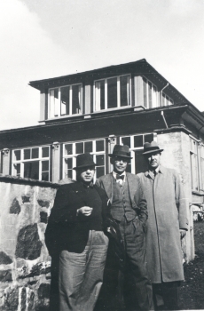 V. Treumann, F. Tuglas, r Kleis Norra-reisil, juuli 1939