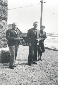 V. Treumann, F. Tuglas, E. Tuglas Norra-reisil, juuli 1939