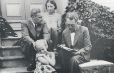 P. Kurvits, E. Eesorg, E. Tuglas, F. Tuglas Meriväljal, aug 1939