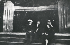 Pühajärve, sügis 1936, vasakul r Kleis, F. Tuglas