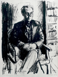 E. Okas "Friedebert Tuglase portree" 18. IV 1946