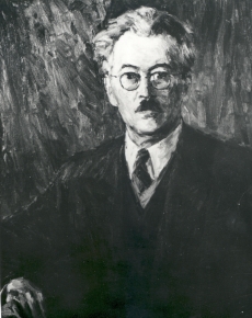 V. Väli "Friedebert Tuglase portree", kevad 1947