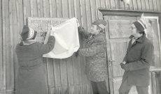 Friedebert Tuglase mälestustahvli avamine Puigal 23. II 1986 Ilmar Kudu ja Erik Kamberg