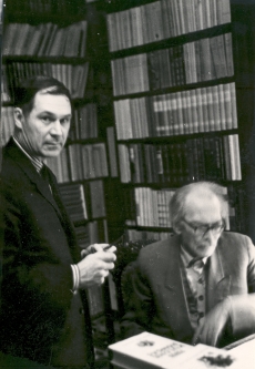 Evald Okas ja Friedebert Tuglas, okt 1965