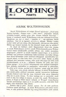 Eduard Vilde, novell "Asunik Woltershausen", katkend