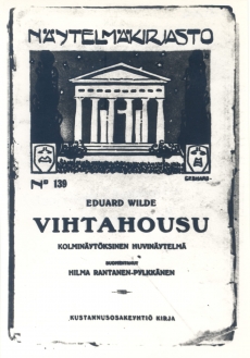 Eduard Vilde, Pisuhänd (soome keeles). Vihtahousu. Helsinki, 1915. Kaas
