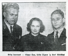 1938. a. "Looduse" romaanivõistluse laureaadid: Elmar Õun, Leida Tigane, Karl Ristikivi