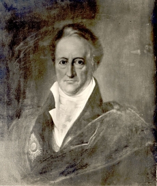 Fr. G. v. Kügelgen, J. W. von Goethe portree 