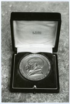 Konstantin Pätsi medal a. 1938 (A. Karja, Tallinn). Esikülg.