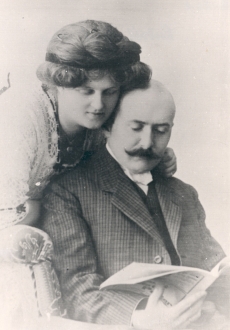 Rudolf Hurt koos abikaasa Helmiga (Martin Lipu tütar)