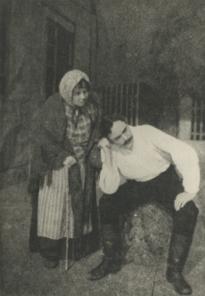 A. Kitzbergi "Tuulte pöörises" "Vanemuises" 1931. a. A. Konsa (Anu) ja A. Simm (Jaan)