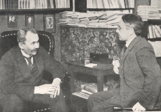 Vas: Eino Leino ja Gustav Suits Helsingis, 1922