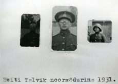 Heiti Talvik noorsõdurina 1931. a