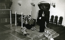 Karl Ristikivi matusetalitus Jakobi kirikus Stockhomis 17.08.1977