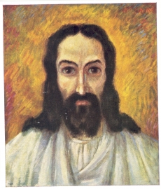 Bo Yin Ra, "Jesus" - pilt E. Enno toa seinal (Haapsalus, Lossi tn 43)