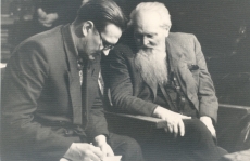 Aarne Vinkel ja Ernst Peterson-Särgava, 7. X 1957