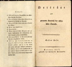 "Beiträge" tiitelleht, 1813