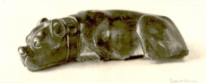 F. R. Kreutzwald'i kirjutuslaua ehe (magav koer)