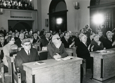 Kirjanike kongress Tallinnas 1971. aastal. Esireas Aadu Hint, Valmar Adams, Erni Hiir jt