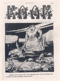 Eduard Vilde, toimetatud pilkeleht "Kaak" 1906, nr 3, Esikaas