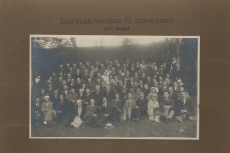 Saaremaa õpetajate III suvekursus 1921. a a Mälk, Johannes Aavik, Juuli Suits jt