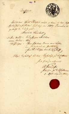 F. R. Kreutzwaldi ristimistunnistus, 19.09.1820
