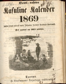 Maarahva Kasuline Kalender 1869