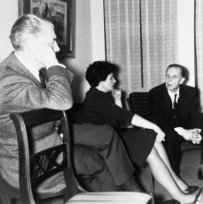 Aleksis Rannit, Asta Willmann ja Ants Oras 1966. aastal