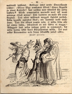 järjejutt Reinuvader Rebane Maarahva Kasulises Kalendris 1849, illustratsioon lk. 32