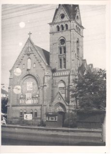 Düünaburgi saksa kirik, kus August Kitzberg laulis koori liikmena 1961 