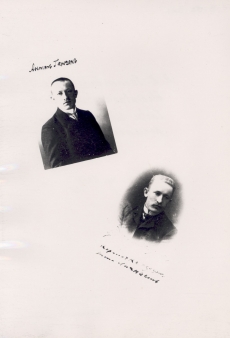 Anton Hansen (Tammsaare) fotosid üliõpilasaastaist (leiduvad Tartu Ülikooli arhiivis dokumentidel)
