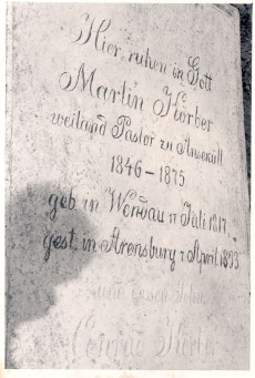 Tekst Martin Körberi hauaplatsil 