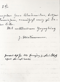 J. Wiedemann, kiri E. Kunikule (sks. k.) 30. V 1889

