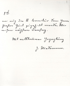 J. Wiedemann, kiri E. Kunikule (sks. k.) 26. V 1890
