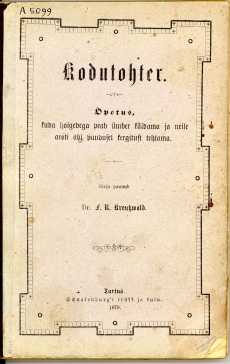 Kodutohter (1879) kaas