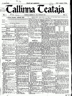 Tallinna Teataja 13.02.1910