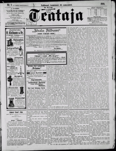 Teataja 10.11.1901