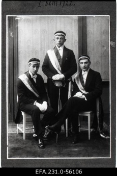 Korporatsiooni "Ugala" eestseisus I semestril 1922. aastal.