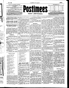 Postimees (Tartu : 1886-1944) nr.86   |   16. aprill 1905   |   lk 1 
