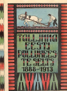 O. Kallis. Tallinna Eesti Põllumeeste Selts 1888–1913. Kaanejoonistus. Akvarell, tušš
