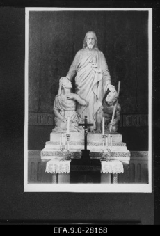 A. Adamson. Altarigrupp (Kristuse grupp) Pauluse kirikule Tartus. Marmor. 1923.