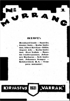 Murrang  nr 1, 1921